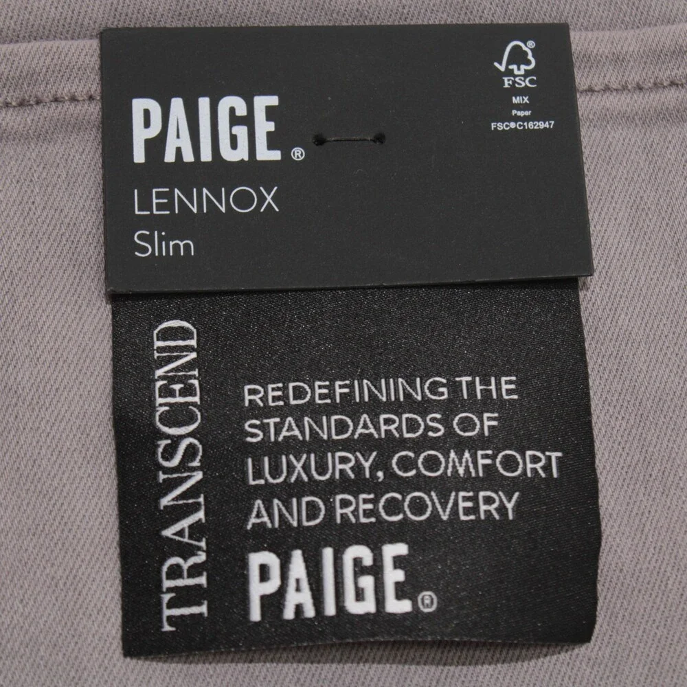 Paige NWT 5 Pocket Denim Jeans Size 30 US Slim Fit Lennox in Purple Rayon Blend